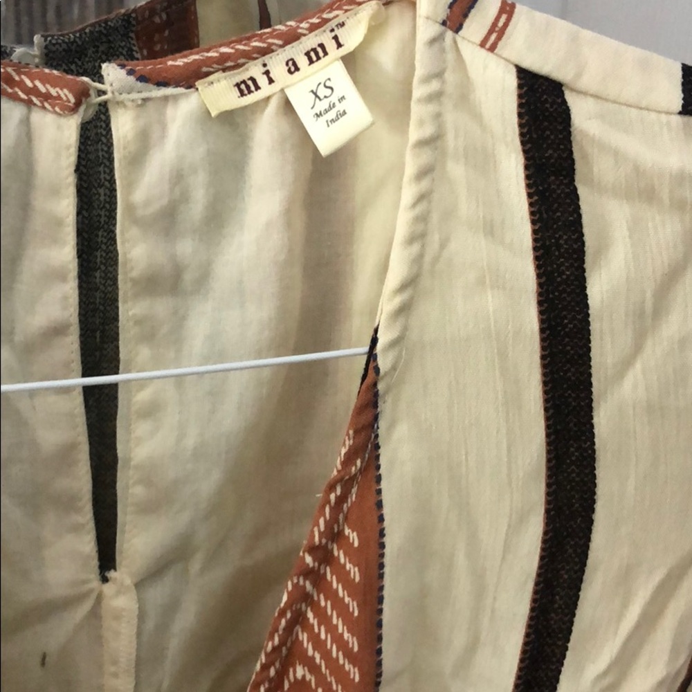 Striped Fall Jumpsuit - Picture 3 of 5